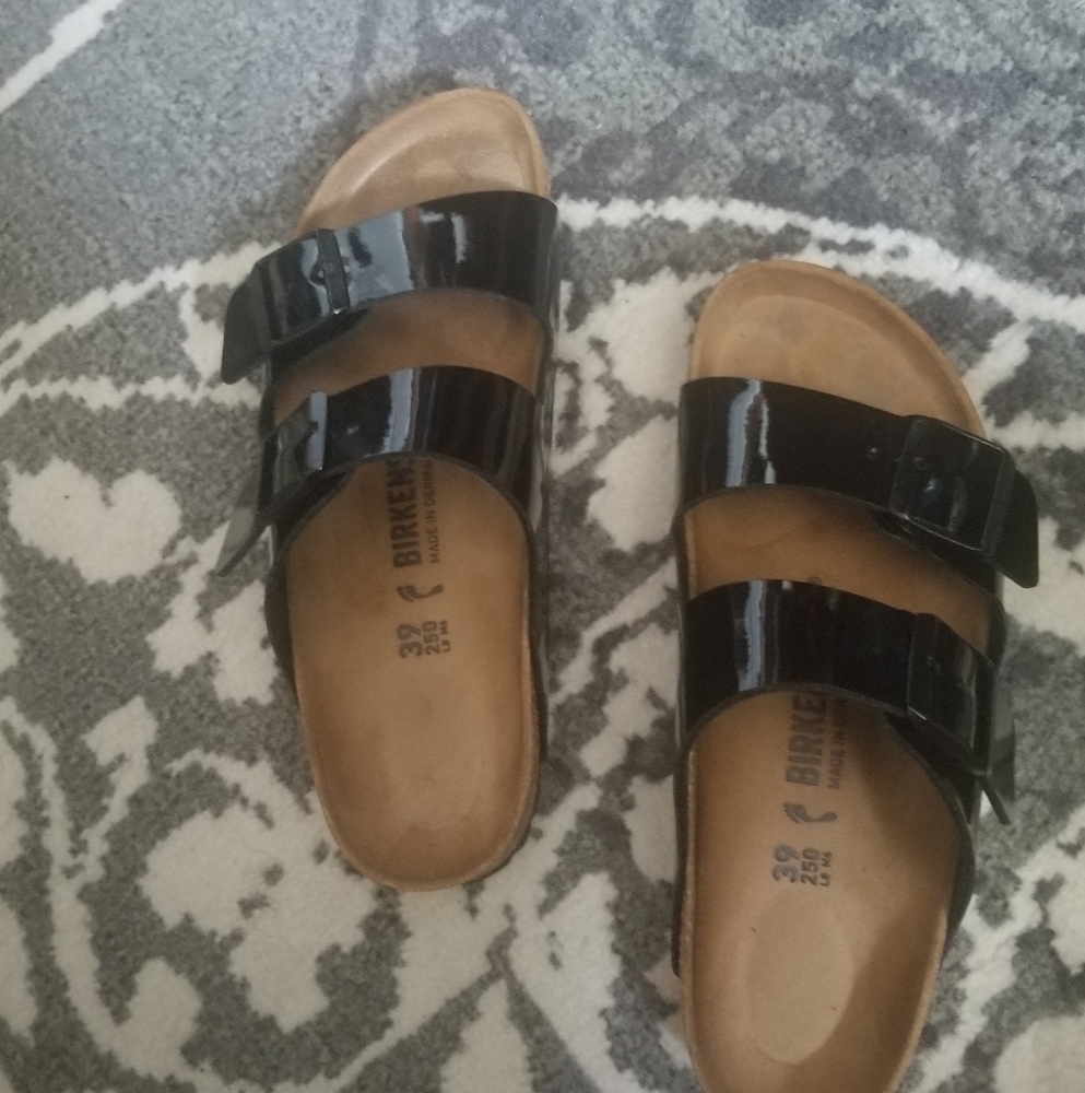 BIRKENSTOCK Arizona BF Patent Womens Sandals
